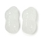 Spray Painted Imitation Jade Glass Beads, White, 30x15.5x8.5mm, Hole: 1.6mm