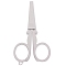 Stainless Steel Scissors, Embroidery Scissors, Sewing Scissors, with Plastic Handle, Light Grey, 106x63mm