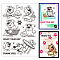 Custom PVC Plastic Clear Stamps, for DIY Scrapbooking, Photo Album Decorative, Cards Making, Dog, 160x110x3mm