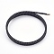 3-Loop Magnetic Cord Wrap Bracelets, Black, 20.15 inch(51.2cm), 2mm