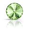 Preciosa&reg MAXIMA Crystal Round Stones, Czech Crystal, Bicone(436 11 177 Rivoli), Dura Foiling, 50520 Peridot, SS29(6.15~6.35mm)