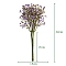 Plastic Imitation Babysbreath, Artificial Flower Bouquets, for Wedding Bouquet Floral Arrangement Table Decoration, Medium Purple, 320mm