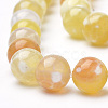Dyed Natural Fire Crackle Agate Beads Strands X-G-Q462-127D-8mm-3