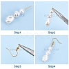 SUNNYCLUE DIY Imitation Pearl Dangle Earring Making Kits DIY-SC0016-53-4