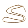 Ion Plating(IP) 304 Stainless Steel Bone Rope Chain Necklace for Women NJEW-I121-01B-G-1