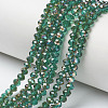 Electroplate Glass Beads Strands EGLA-A034-T6mm-J01-1
