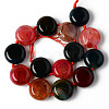 Natural Multi-Color Agate Beads Strands G-S370-034-2