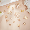 BENECREAT 20Pcs 10 Style Brass Charms KK-BC0002-79-5