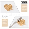 Stamping Embossing Soldering Brass with Stamp AJEW-WH0123-014-5