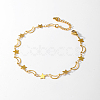 Fashionable Vintage Beach Brass Star & Moon Link Anklets for Women GN3360-1