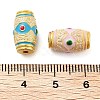 Alloy Enamel Beads ENAM-M008-07G-3