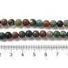 Natural Indian Agate Beads Strands G-Q462-6mm-08-2