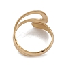 Ion Plating(IP) 304 Stainless Steel Wire Knot Open Cuff Rings for Women RJEW-G285-34G-3