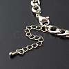 304 Stainless Steel Cuban Link Chain Bracelet AJEW-JB01014-4