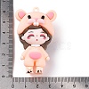 The 12 Chinese Zodiac Girl Doll PVC Plastic Pendants KY-S172-16A-3