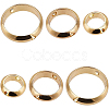 BENECREAT 54Pcs 3 Style Ring Brass Bead Frames KK-BC0004-48-1