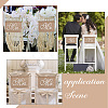 Mr and Mrs Burlap Chair Banners AJEW-WH0258-452-6