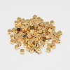 Rack Plating and Vacuum Plating Brass Cube Spacer Beads X-KK-I598-01G-RS-2
