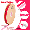 Single Face Velvet Ribbons OCOR-WH0080-14D-01-2