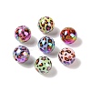 10Pcs UV Plating Colours Acrylic Beads OACR-S146-01L-2