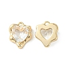 Brass Micro Pave Cubic Zirconia Charms KK-L208-06G-07-1