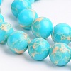 Synthetic Imperial Jasper Round Beads Strands G-M280-06-12mm-1