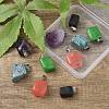 10Pcs 5 Styles Natural & Synthetic Mixed Gemstone Pendants G-YW0001-37-5