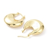 Rack Plating Brass Teardrop Thick Hoop Earrings EJEW-B027-11G-2