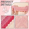 Gorgecraft 4 Yards 4 Colors Flower Wavy Edge Lace Trim OCOR-GF0002-59-6