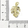 Brass Micro Pave Colorful Cubic Zirconia Pendants KK-H475-51G-3