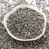 Electroplate Glass Seed Beads X-SEED-S042-01A-07-2