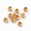 Brass Spacer Beads X-KK-T016-17G-1