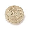 Golden Tone Wax Seal Brass Stamp Head DIY-B079-01G-Z-2