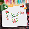 Plastic Drawing Painting Stencils Templates DIY-WH0396-0040-7