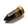 Natural Tiger Eye Pointed Pendants STAS-K273-03G-02-2