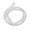 Transparent Gradient Color Glass Beads Strands GLAA-H021-01B-27-4