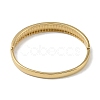 304 Stainless Steel Grooved Hinged Bangles for Women BJEW-U002-10G-3