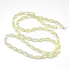 Electroplate Crystal Glass Rice Beads Strands X-EGLA-F042-A15-3