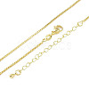 Brass Necklace Makings KK-P266-03G-1