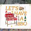 MAYJOYDIY US 1 Set Barbecue PET Hollow Out Drawing Painting Stencils DIY-MA0001-83A-7
