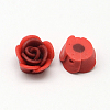 Handmade Polymer Clay Flower Beads X-CLAY-Q221-02-2
