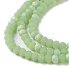 Imitation Jade Glass Beads Strands X1-EGLA-A034-J2mm-MB01-4