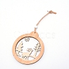 Wooden Ornaments WOOD-WH0107-64-2