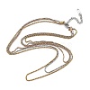 304 Stainless Steel Multi Layered Snake Chain Necklaces NJEW-H043-12MC-1