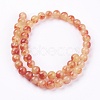 Two Tone Natural Jade Bead Strands X-G-R165-8mm-02-2