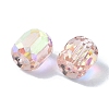 AB Color Plated Glass Beads GLAA-F108-12B-14-2