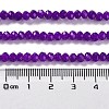 Baking Painted Imitation Jade Glass Bead Strands X-DGLA-A034-J4MM-A27-3