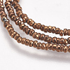 Electroplate Non-magnetic Synthetic Hematite Beads Strands G-K239-12-3
