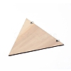 Triangle Rustic Boho Wooden Wall-Mounted Decorations AJEW-L091-B05-2