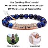 2Pcs 2 Style Natural Tiger Eye & Gemstone Stretch Bracelets Set BJEW-SW00090-3